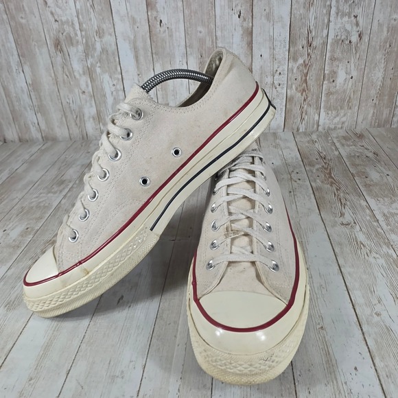 Converse Chuck Taylor All Star 70s Low Top Beige Canvas Sneakers Men's 10 - Picture 5 of 8